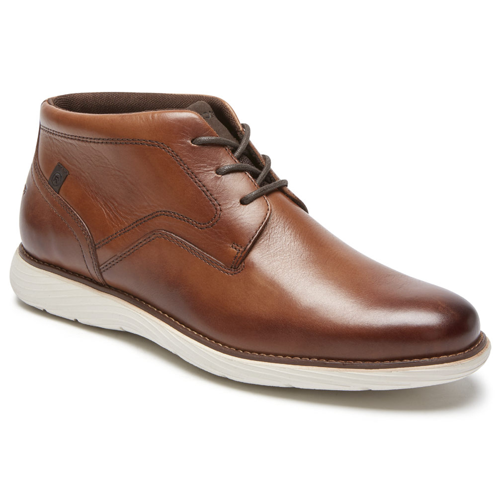 Rockport Mens Boots Brown - Garett Chukka - UK 526-LYJOTK